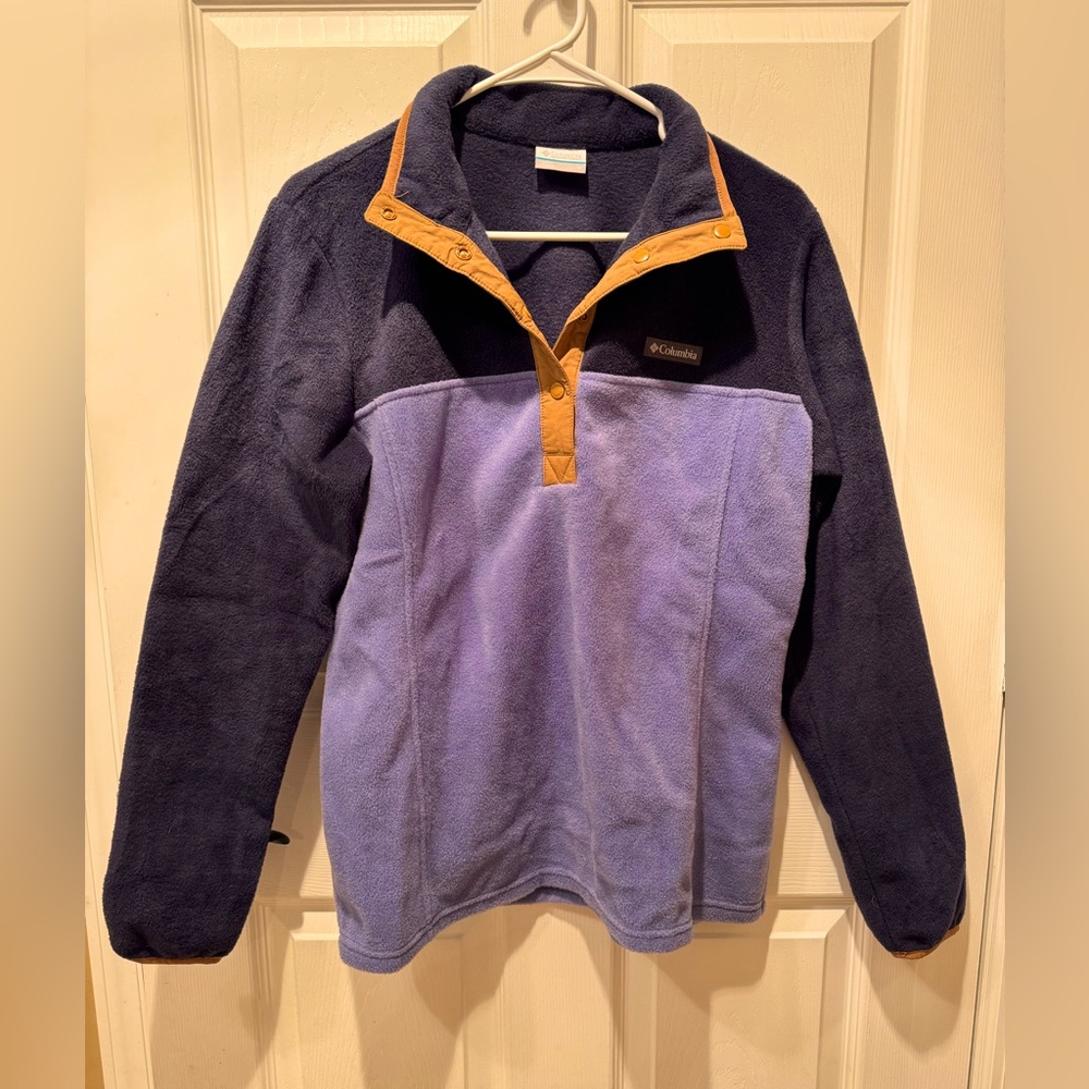 Columbia‎ Quarter Snap Button Fleece Pullover Medium Unisex